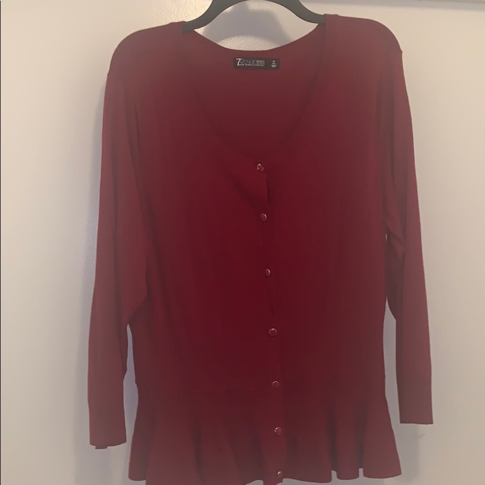 New York and Co Peplum Cardigan
